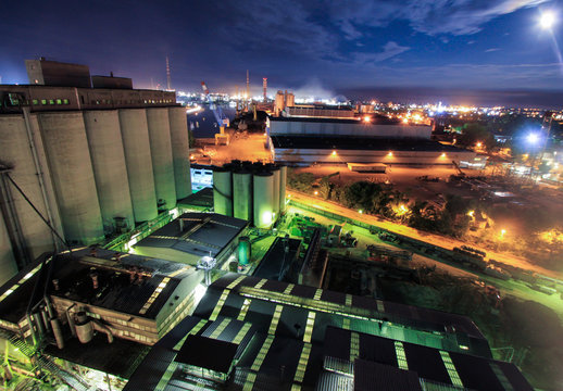 industrial port in marghera