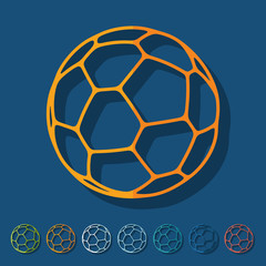 Fototapeta premium Flat design: ball