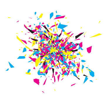 CMYK Abstract Explosion