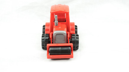 Heavy Construction Machinery Red Steam Roller Toy
