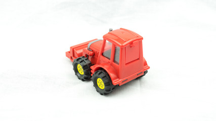 Heavy Construction Machinery Red Steam Roller Toy