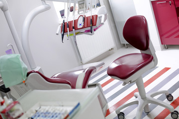 Fototapeta Dental office equipment chair obraz