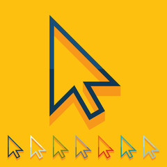 Flat design: cursor