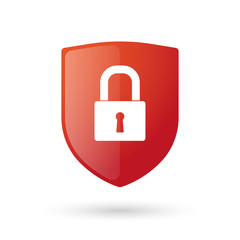 Shield icon with a lockpad