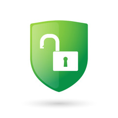 Shield icon with a lockpad