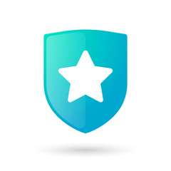 Shield icon with a star