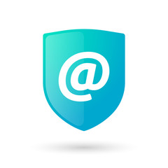 Shield icon with a mail sign