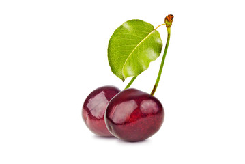 Two sweet cherry