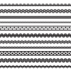 collection of vector seamless lace