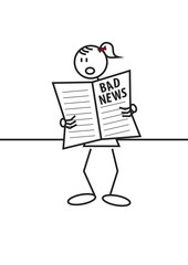stick figure bad news female