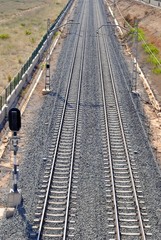 Obraz premium Vía de tren