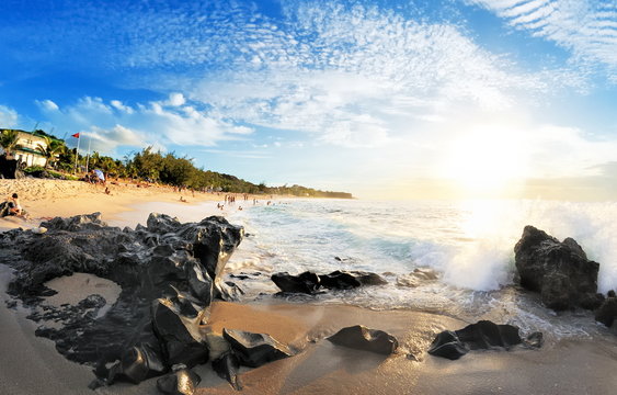 Plage de Boucan Canot, La R&eacute;union.