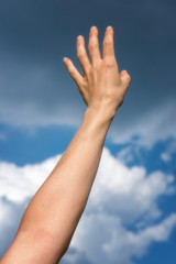 hand touch the sky