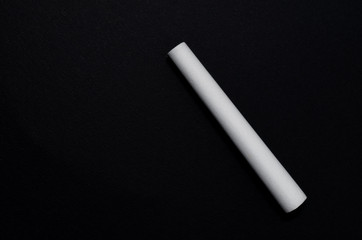 white chalk on a dark background