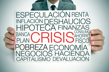 economic crisis, in spanish