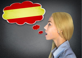 Spanish learning woman