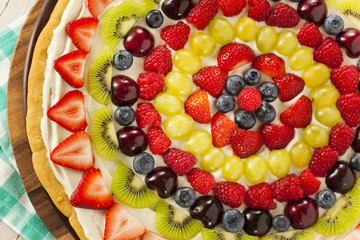 Homemade Natural Fruit Pizza