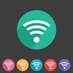 Wireless, wifi flat icon