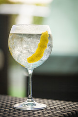 Gin tonic cocktail