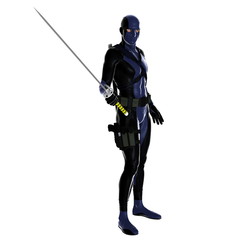 Naklejka premium 剣士