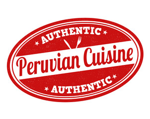 Peruvian cuisine stamp