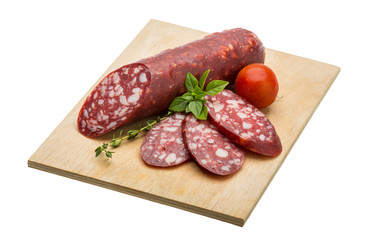 Salami sausages