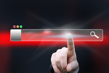 Virtual search bar