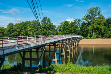 Concrete bridge above Ping river