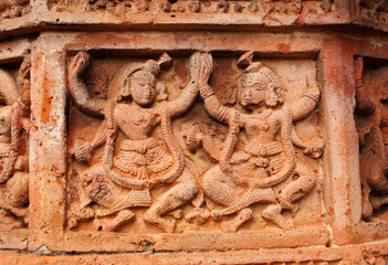 Figurines made of terracotta, Bishnupur , India