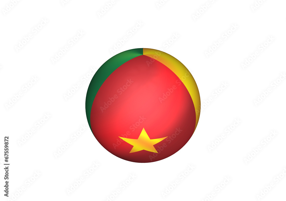Poster Cameroon flag themes idea design