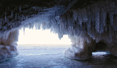 Ice Cave - inside looking out