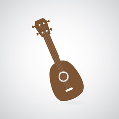 Naklejka premium vector ukulele symbol
