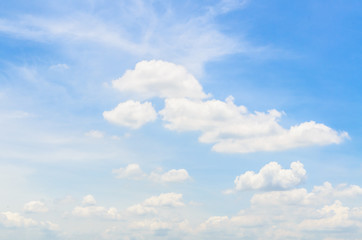 Cloud on blue sky