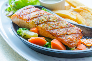 Salmon grilled