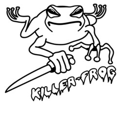 Frosch Messer Killer böse cool
