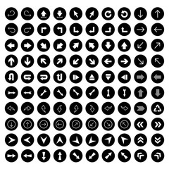 arrow sign icon set