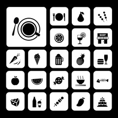 food and drink icon set