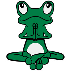 Frosch Meditation yoga