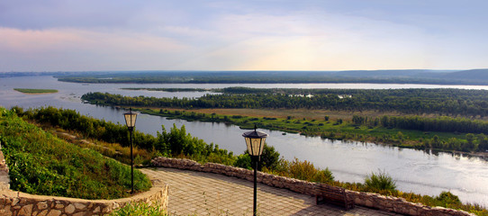 River Volga in Russia, Samara