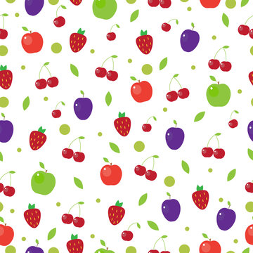 Fruit seamless background