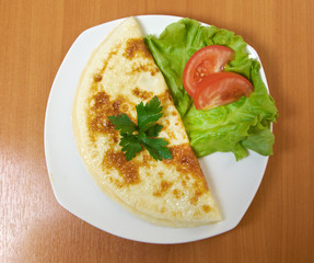 Omelet with vegetable
