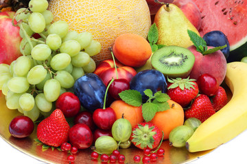 Fresh fruits plate