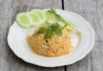 fried rice with pork and egg