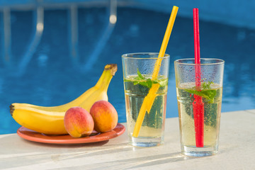 Drink by the pool