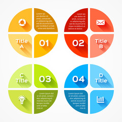 Modern vector info graphic for business project