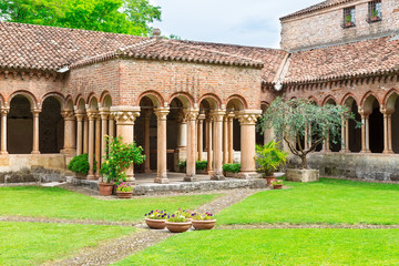 Architecture of Church San Zeno in Verona, Italy