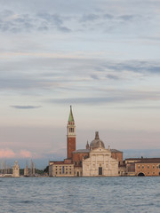 Obraz premium Venedig, historische Altstadt, Insel, Abendstimmung, Italien