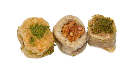 three baklavas