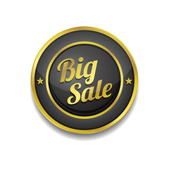 Big Sale Glossy Shiny Circular Vector Button