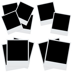 set photo frames isolated